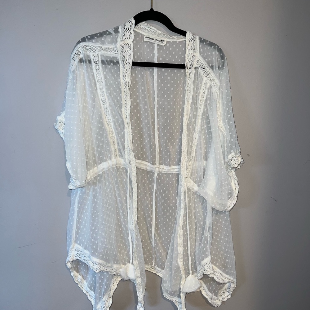 A&F White Beach/Swim Coverup